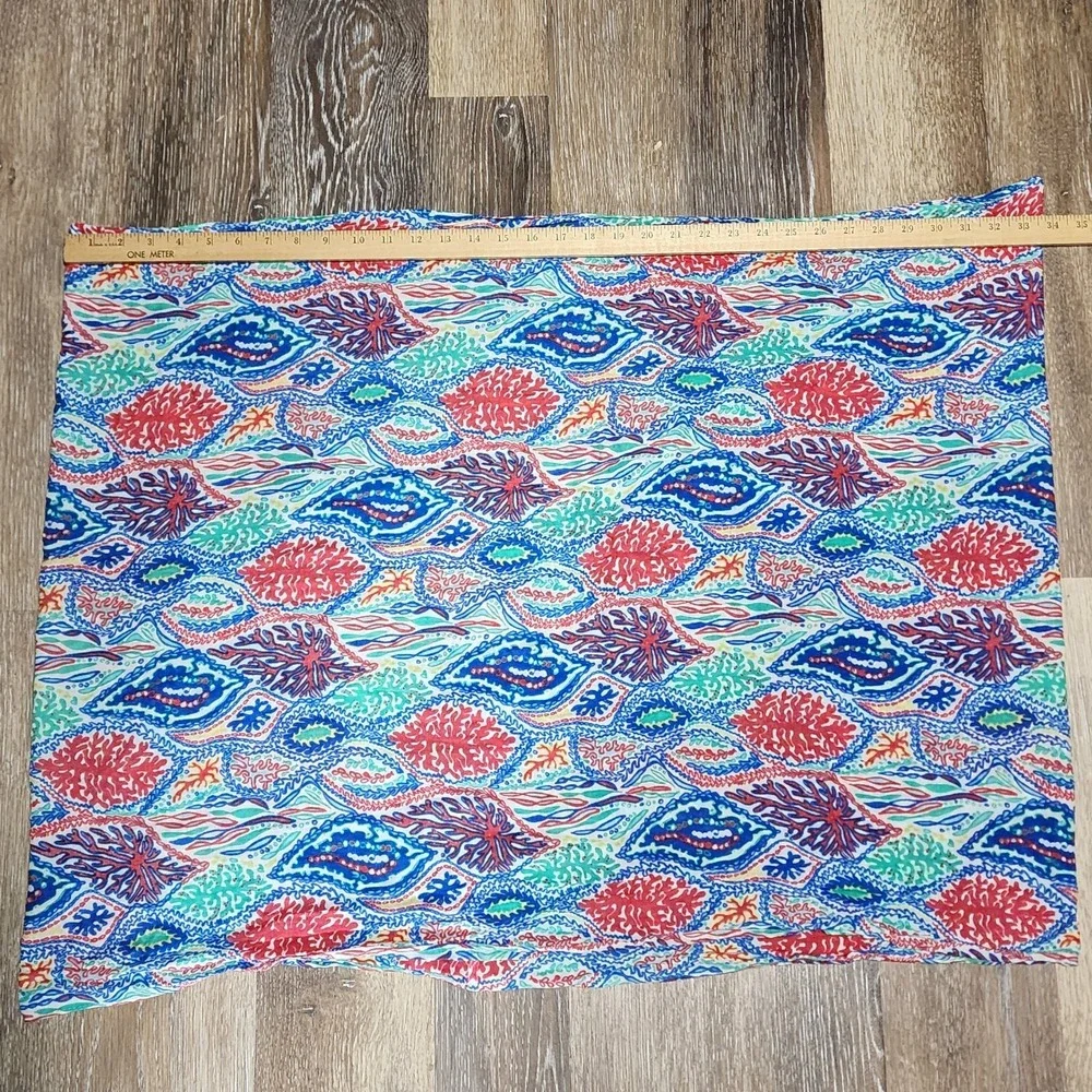 Lilly Pulitzer Rayon Scarf Shawl Coral Reef Ocean Print Wrap Style 46281